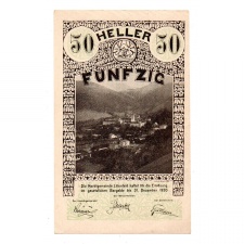 Ausztria Notgeld Lilienfeld 50 Heller 1920