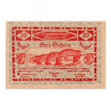 Ausztria Notgeld Mautern 20 Heller 1920