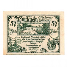 Ausztria Notgeld Natternbach 50 Heller 1920