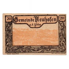 Ausztria Notgeld Neuhofen an der Ybbs 20 Heller 1920