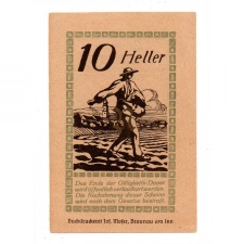 Ausztria Notgeld Pischelsdorf 10 Heller 1920