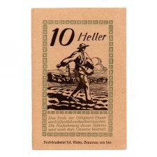 Ausztria Notgeld Pischelsdorf 10 Heller 1920