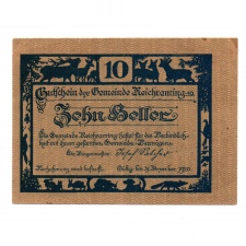 Ausztria Notgeld Reichraming 10 Heller 1920