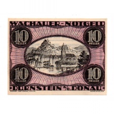 Ausztria Notgeld Wachau-Dürnstein an der Donau 10 Heller 1920