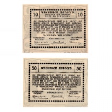 Ausztria Notgeld Wachau-Mitter Arnsdorf 10-50 Heller 1920