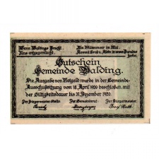 Ausztria Notgeld Walding 10 Heller 1920