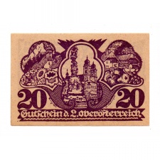 Ausztria Oberösterreich 20 Heller 1921 PS120b