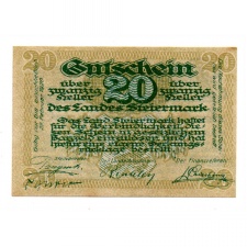Ausztria Steiermark Styria 20 Heller 1919 PS136