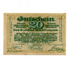 Ausztria Steiermark Styria 20 Heller 1919 PS136