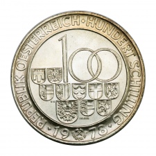 Ausztria ezüst 100 Schilling 1978 BU Albergstraßentunnel