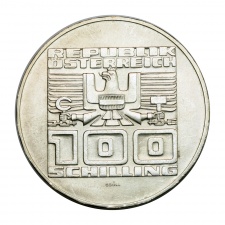 Ausztria ezüst 100 Schilling 1978 BU Villach