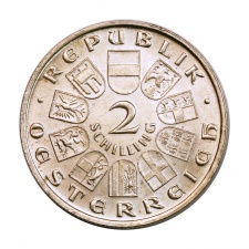 Ausztria ezüst 2 Schilling 1928 Franz Schubert