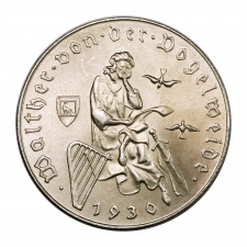 Ausztria ezüst 2 Schilling 1930 Walther von der Vogelweide