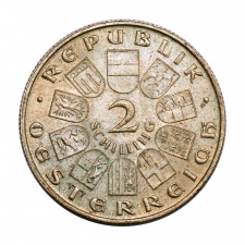 Ausztria ezüst 2 Schilling 1931 Mozart