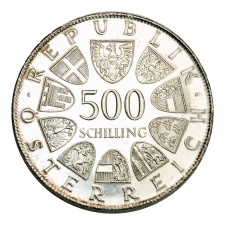 Ausztria ezüst 500 Schilling 1980 Mária Terézia BU