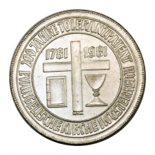 Ausztria ezüst 500 Schilling 1981