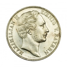 Bajor II. Miksa Dupla Gulden 1855 Proof