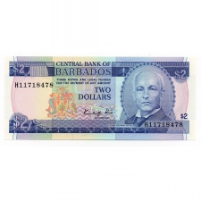 Barbados 2 Dollár Bankjegy 1986 P36