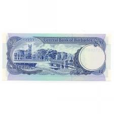 Barbados 2 Dollár Bankjegy 1986 P36