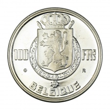 Belgium 100 Frank 1949 ezüst utánveret emlékérme