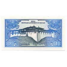 Bhután 1 Ngultrum Bankjegy 1986-1990 P12b