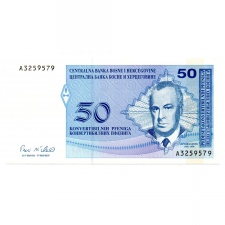 Bosznia-Hercegovina 50 Pfenig Bankjegy 1998 P57a
