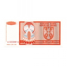 Boszniai Szerb Köztársaság 1 Milliárd Dinár 1993 P147a