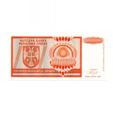 Boszniai Szerb Köztársaság 1 Milliárd Dinár 1993 P147a