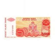 Boszniai Szerb Köztársaság 50000 Dinár 1993 P153a