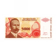 Boszniai Szerb Köztársaság 50000 Dinár 1993 P153a