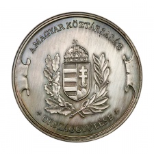 Bozó: Magyar Országgyűlés Elnökének ajándékozási érme 1991 Br