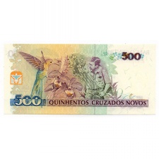Brazilia 500 Cruzeiros 500 Cruzados Novos Bankjegy 1990 P226b
