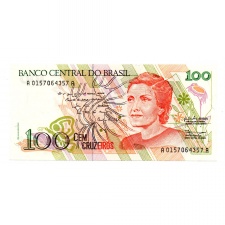 Brazilia 100 Cruzeiros Bankjegy 1990 P228a