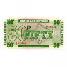 Brit Fegyveres Erők 50 New Pence 1972 PM46a