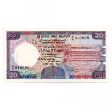Ceylon - Sri Lanka 20 Rúpia 1990