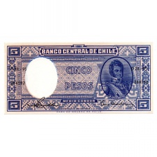 Chile 5 Peso Bankjegy 1958-1959 P119