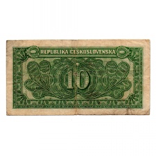 Csehszlovákia 10 Korona Bankjegy 1950 P69a