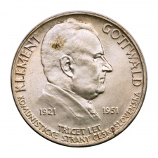 Csehszlovákia 100 Korona 1951 Klement Gottwald