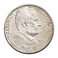 Csehszlovákia 100 Korona 1951 Klement Gottwald