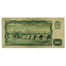 Csehszlovákia 100 Korona Bankjegy 1961 P91 D sorozat