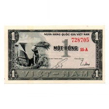 Dél-Vietnám 1 Dong Bankjegy 1955 P11a