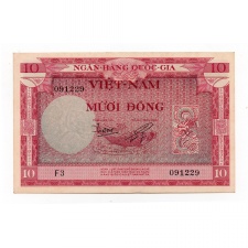Dél-Vietnam 10 Dong Bankjegy 1955 P3a