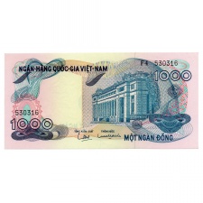 Dél-Vietnám 1000 Dong Bankjegy 1971 P29a