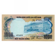 Dél-Vietnám 1000 Dong Bankjegy 1972 P34a