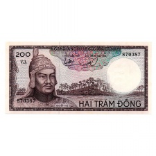Dél-Vietnám 200 Dong Bankjegy 1966 P20b