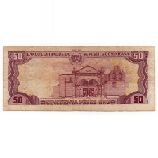 Dominikai Köztársaság 50 Peso Bankjegy 1994