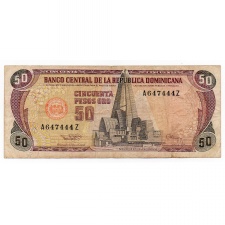 Dominikai Köztársaság 50 Peso Bankjegy 1994