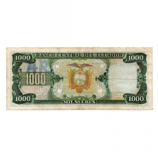 Ecuador 1000 Sucres Bankjegy 1984 P125a IM sorozat