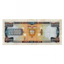 Ecuador 20000 Sucres Bankjegy 1995 P129a AC sorozat