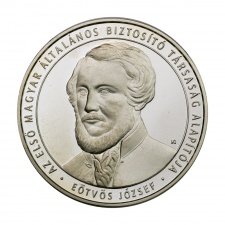 Eötvös József 1 uncia ezüst emlékérem 2002